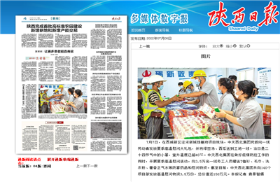 3044永利西北集团珑樾府项目高温慰问——《陕西日报》